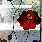 Leadlight rose